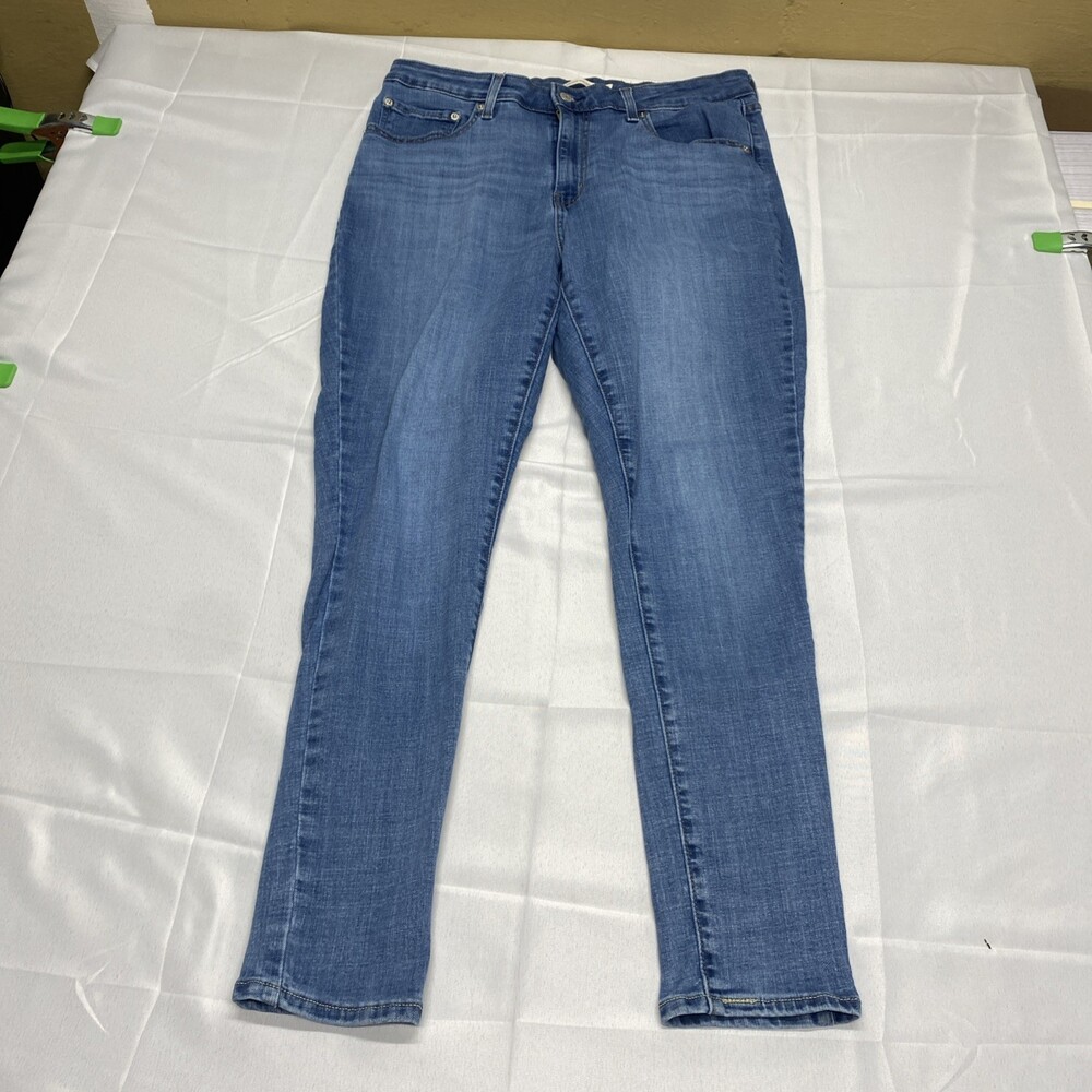 Levi's 721 High Rise Skinny Jeans Women's Size W33 L30 Medium Wash Blue Denim